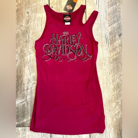 Harley-Davidson Tops - Harley-Davidson tank with embellishments, size XS